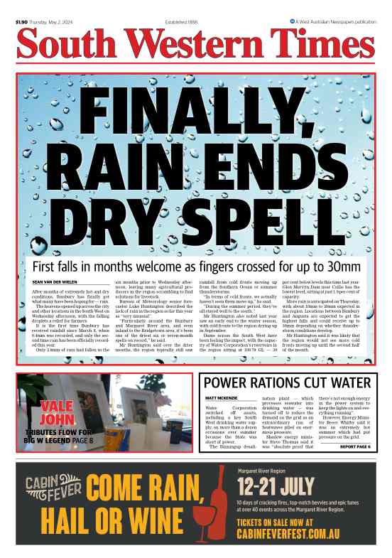 South Western Times - Thursday, 02 May 2024 edition